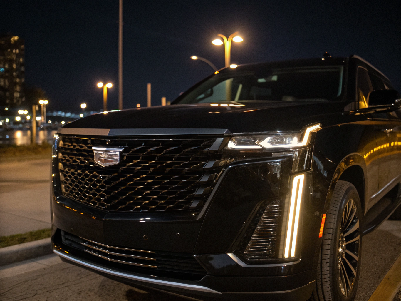 Cadillac Escalade with professional chauffeur in Los Angeles