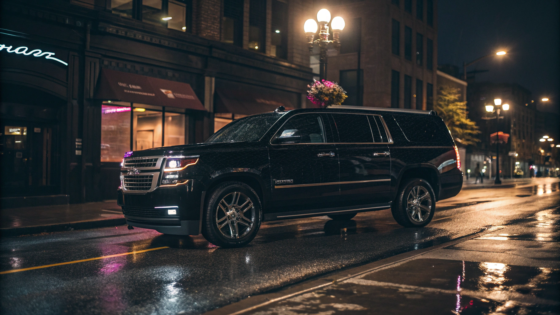 Chevrolet Suburban with professional chauffeur in Los Angeles