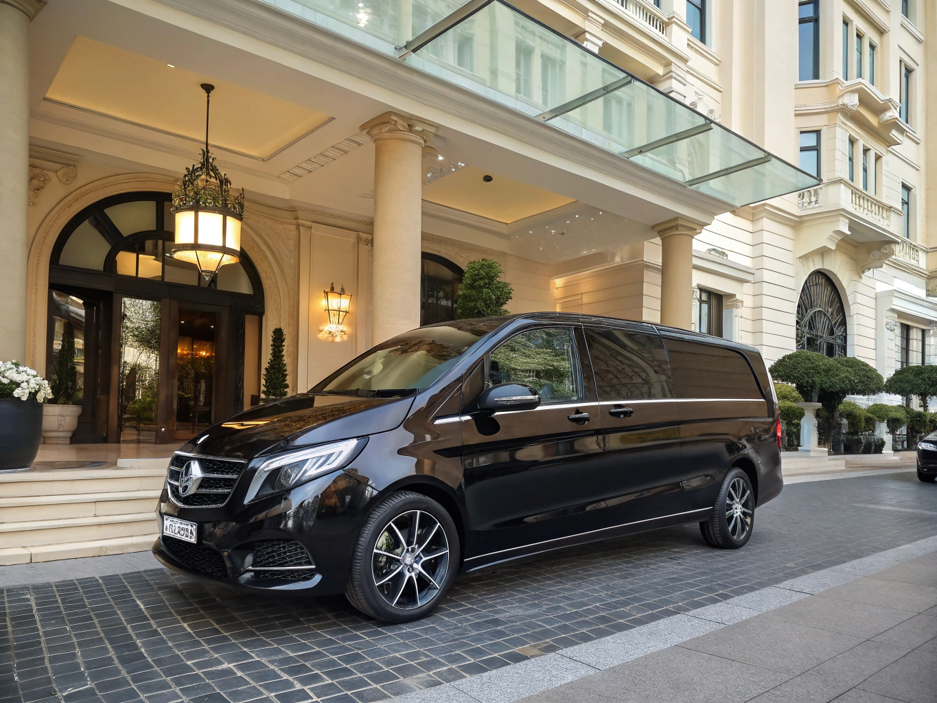 Mercedes-Benz Sprinter with professional chauffeur in Los Angeles